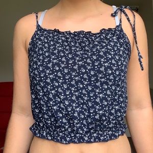 brandy melville floral tank top